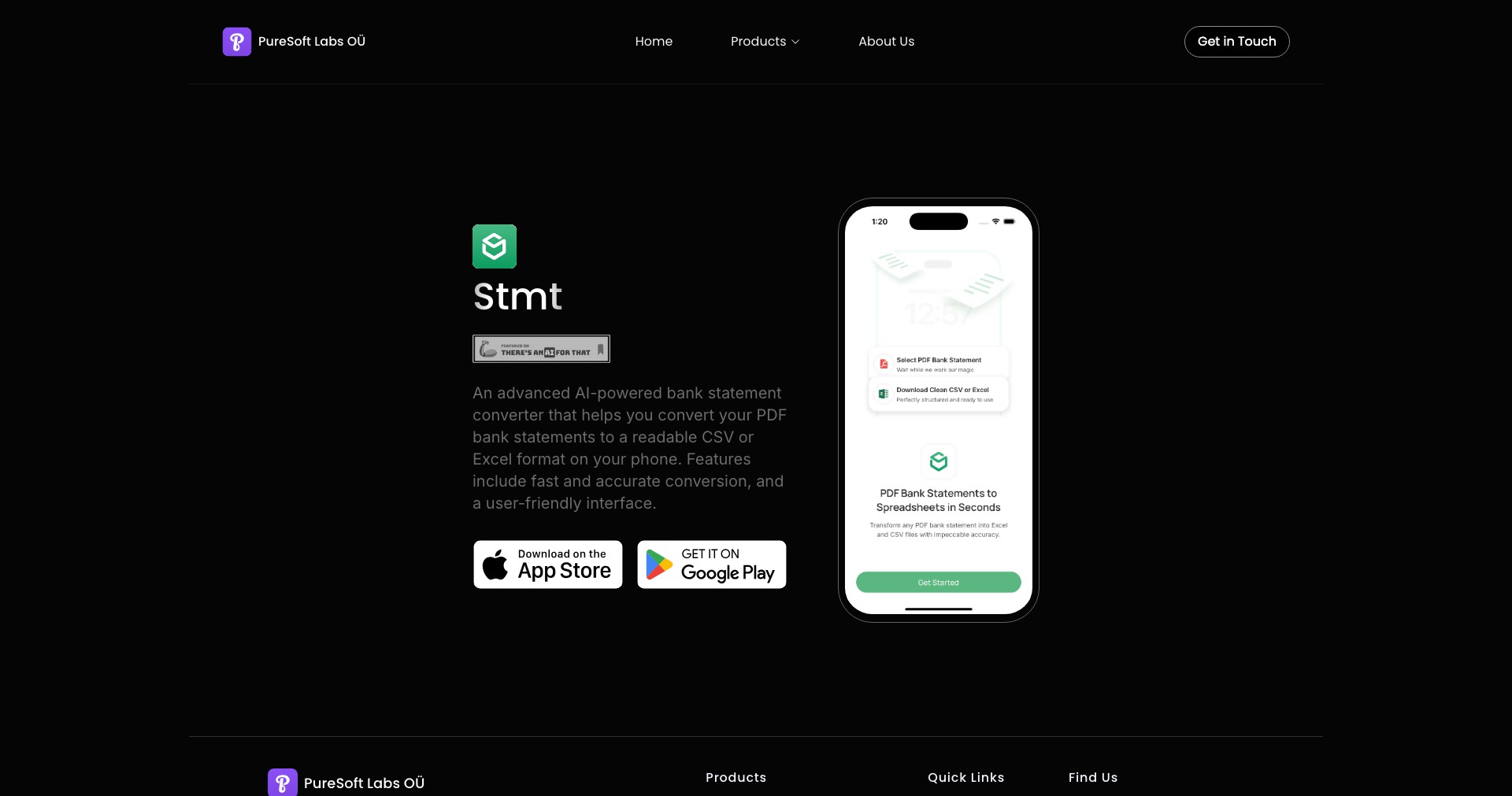 Stmt Screenshot