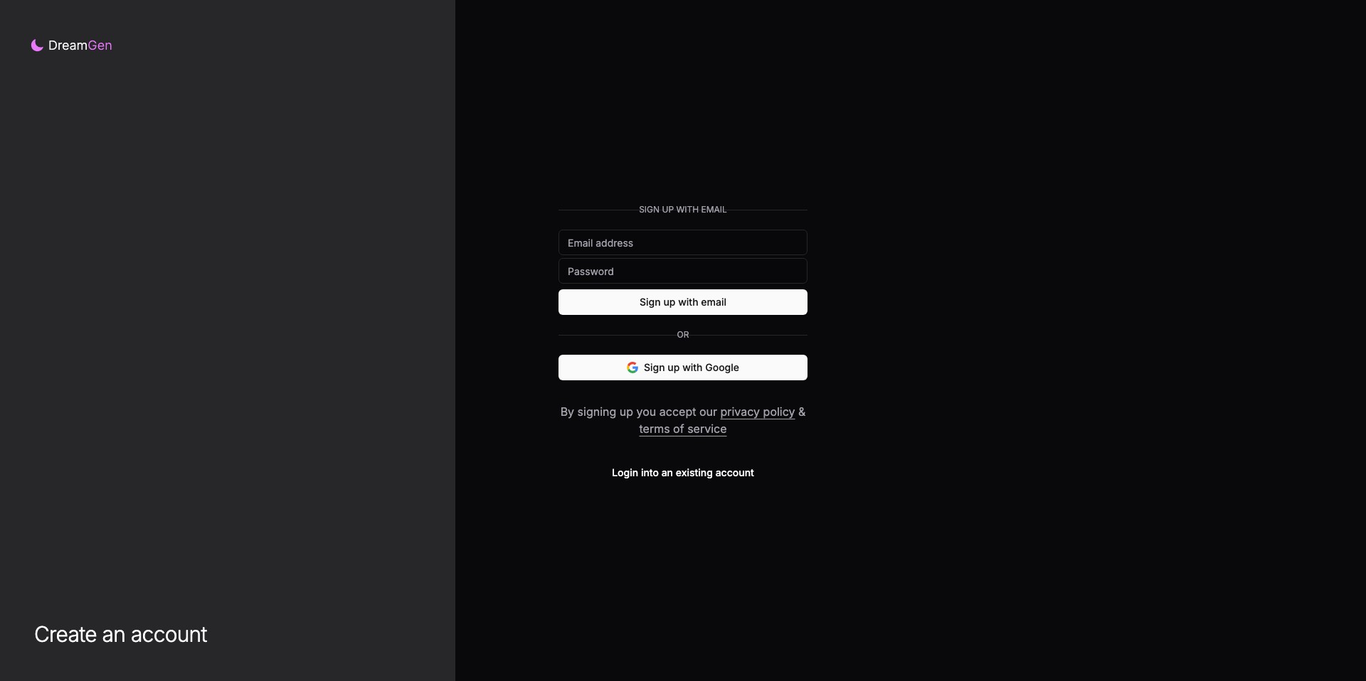 Story AI by DreamGen Screenshot