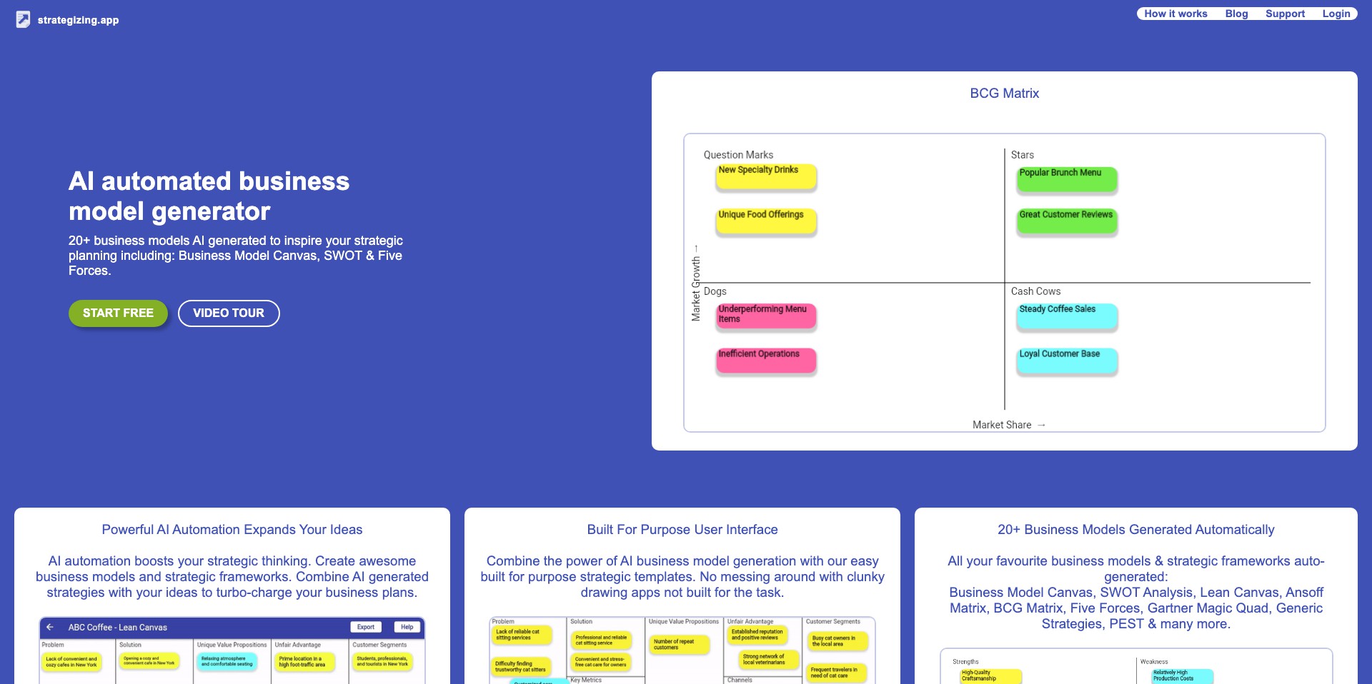 Strategizing App Screenshot