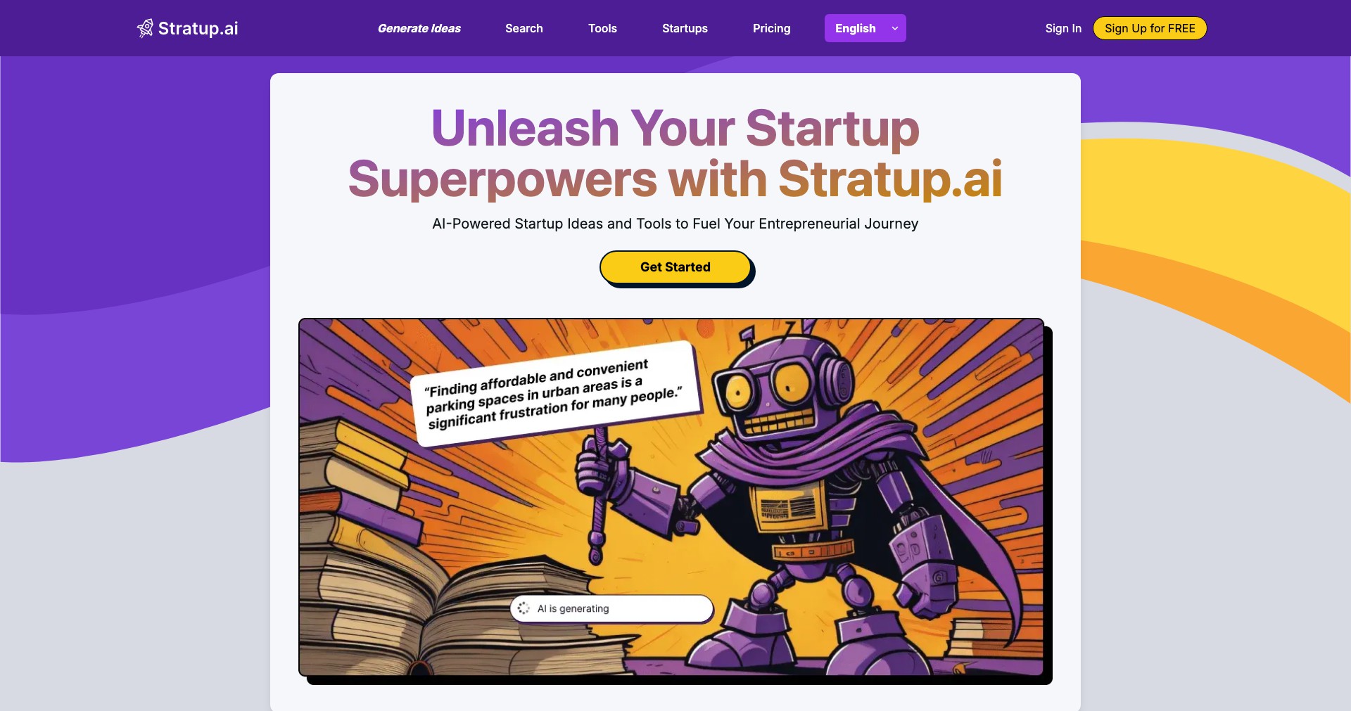 Stratup.ai Screenshot