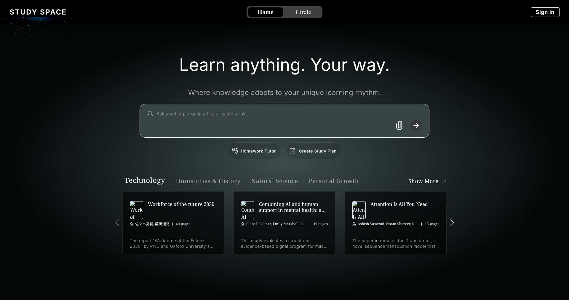 Study Space Screenshot