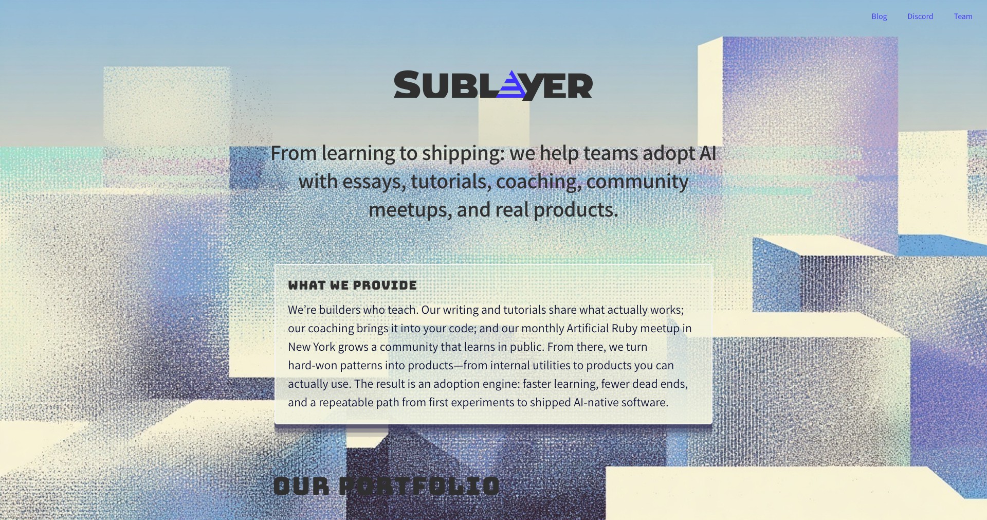 Sublayer Screenshot
