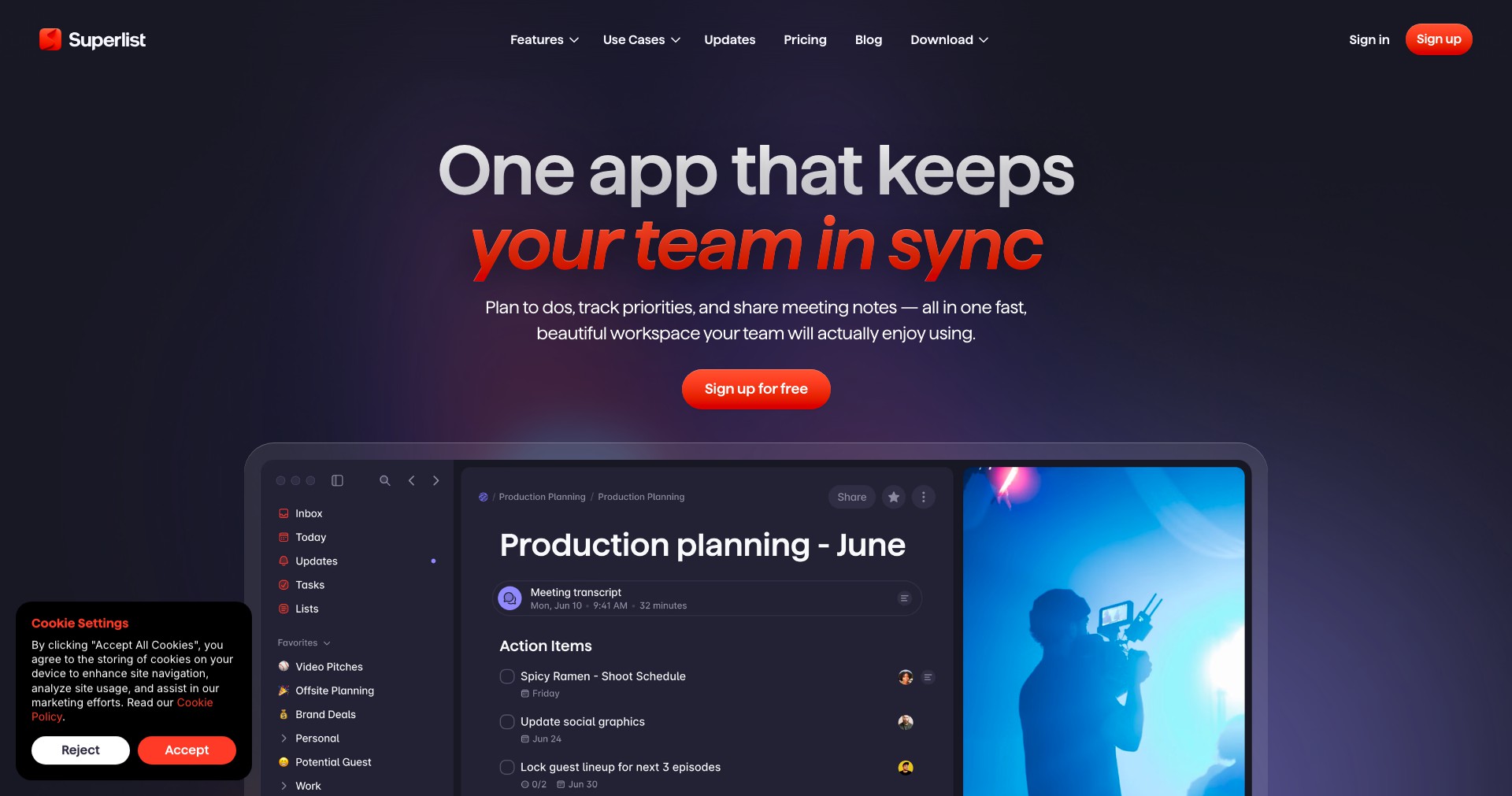 Superlist Screenshot