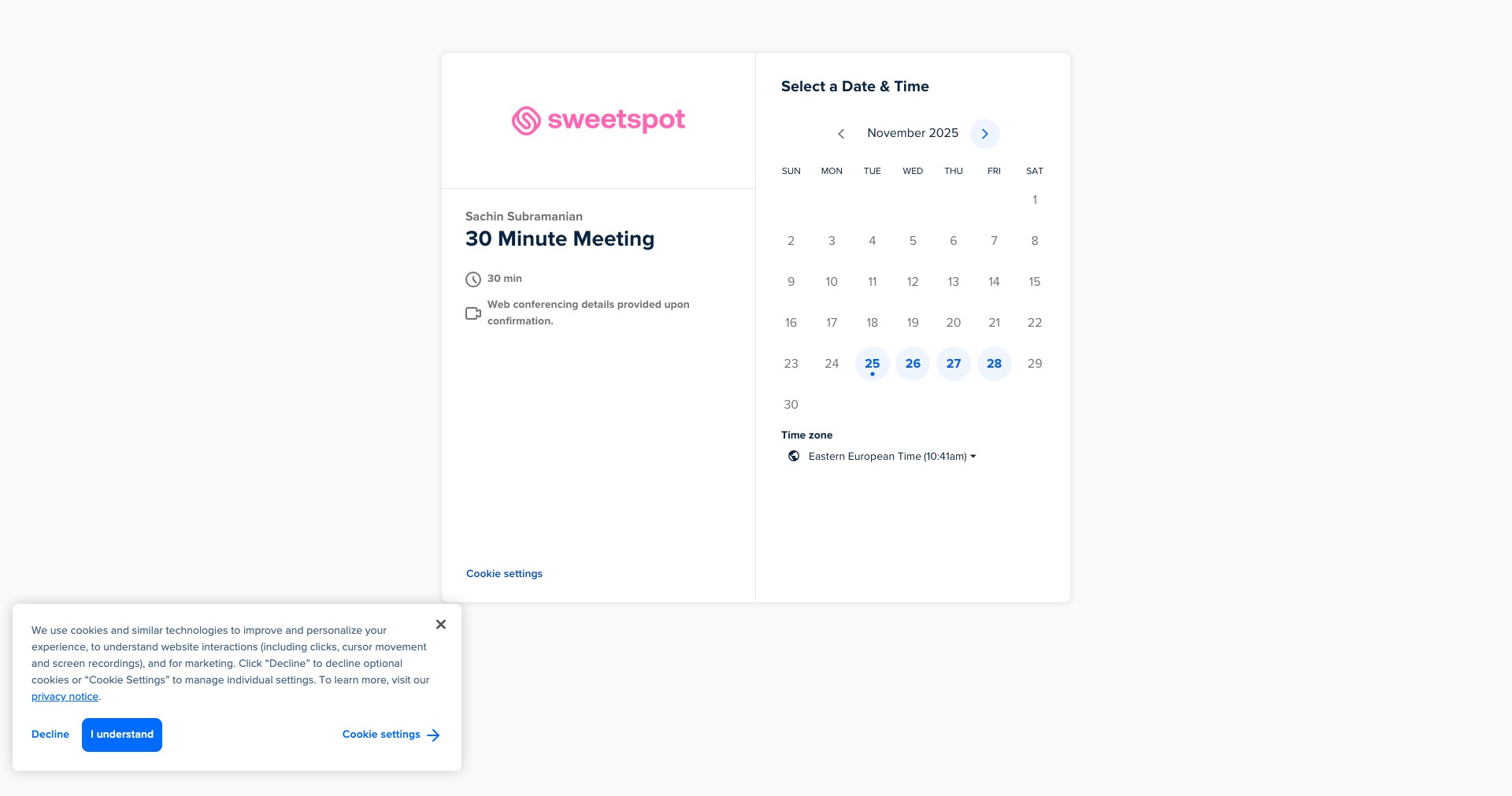 Sweetspot Screenshot