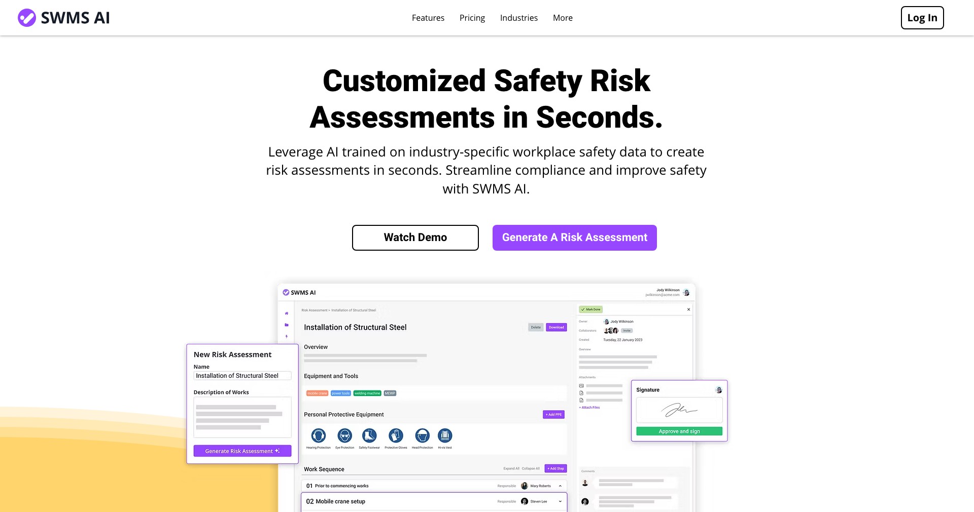 SWMS Screenshot