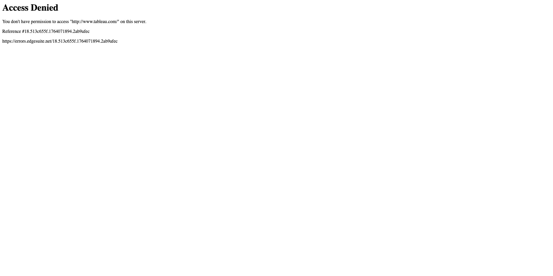Tableau Screenshot