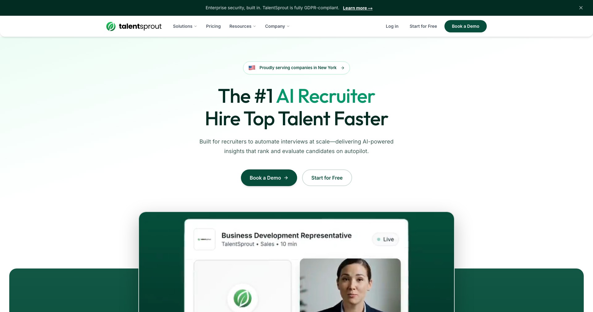 TalentSprout Screenshot