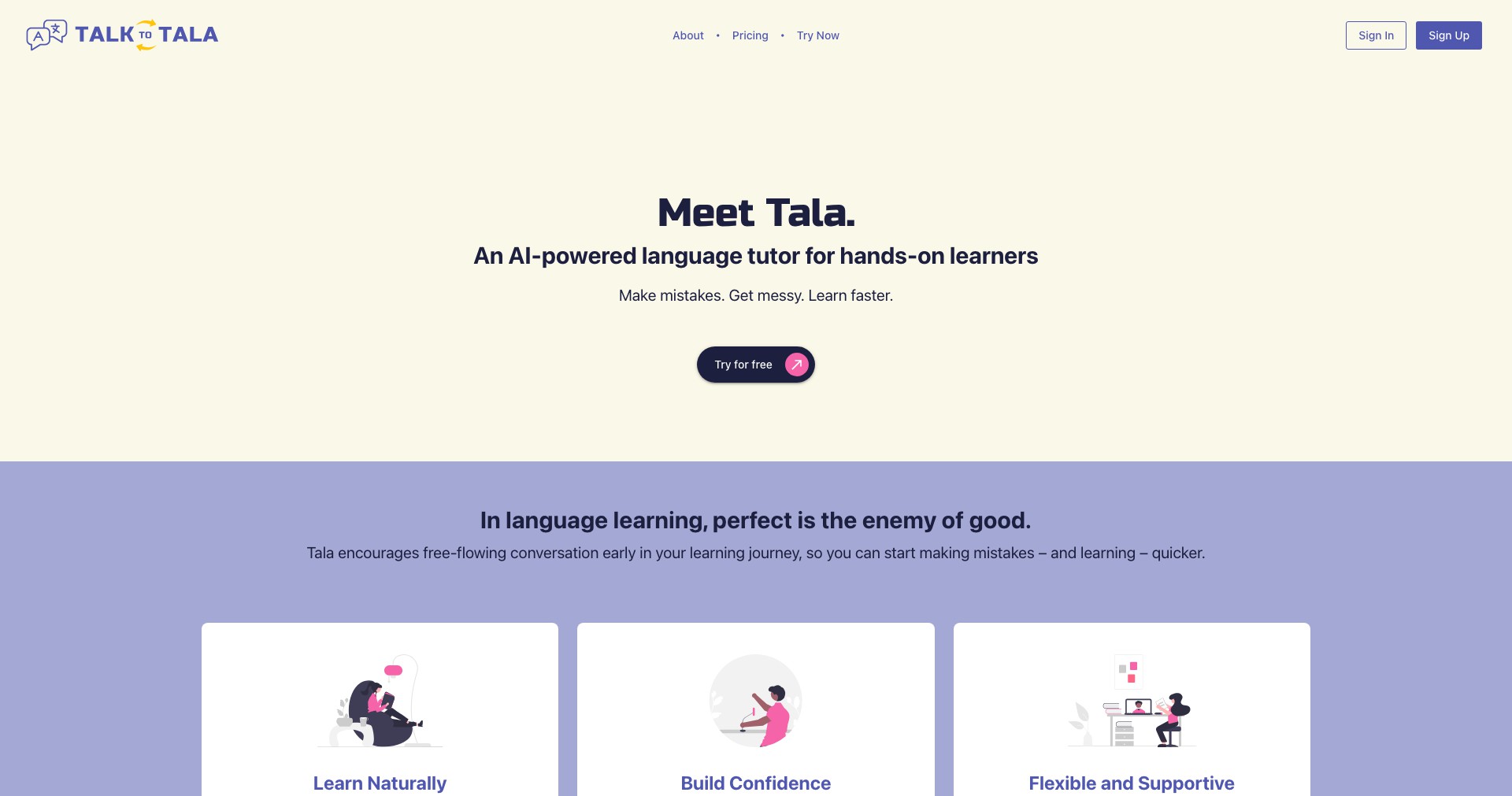Talk to Tala Screenshot