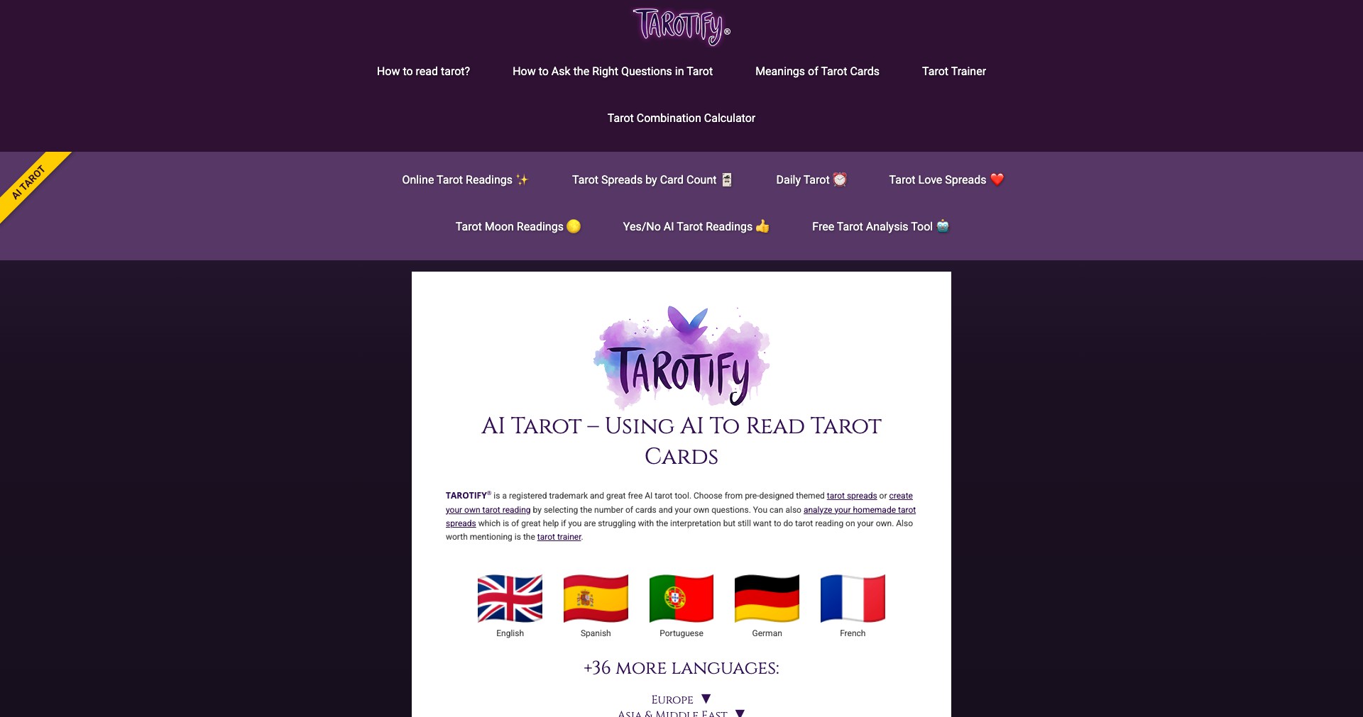 Tarotify v2 Screenshot