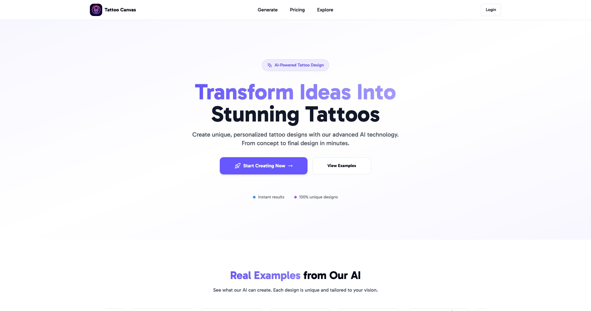 Tattoo Canvas Screenshot