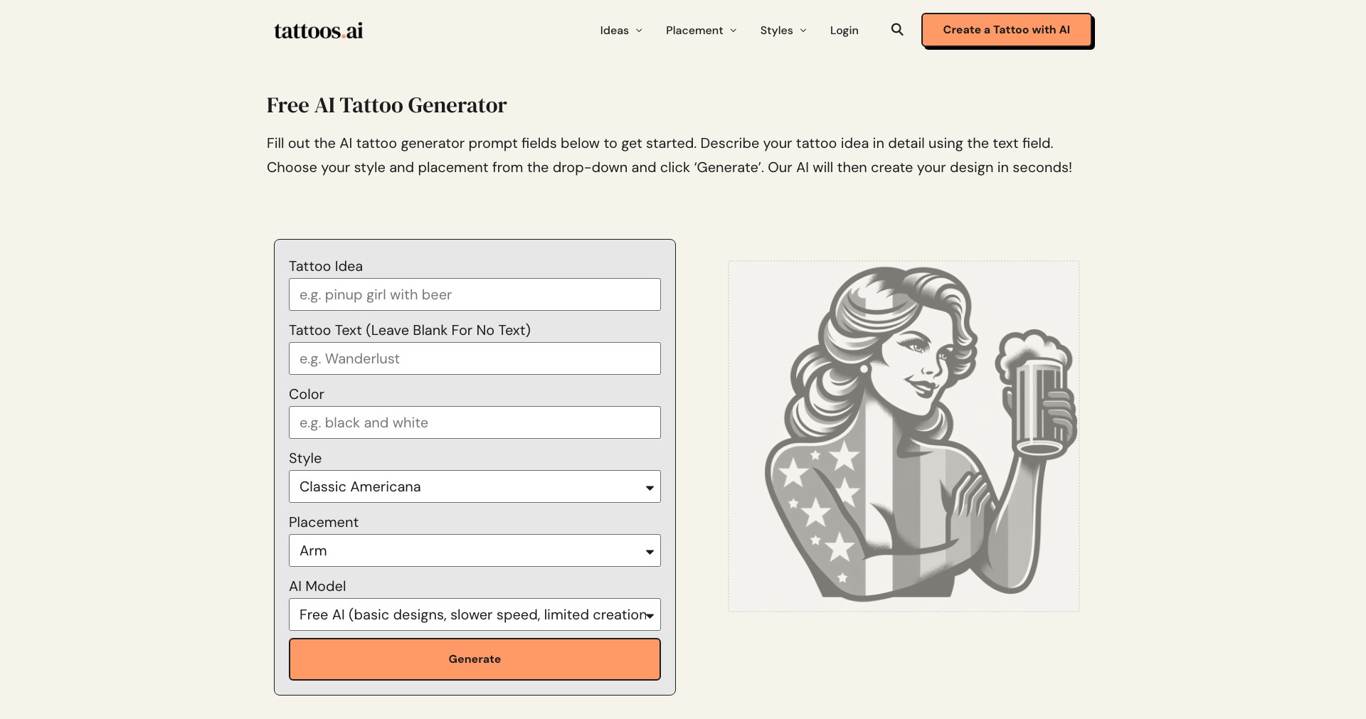 Tattoos.ai Screenshot