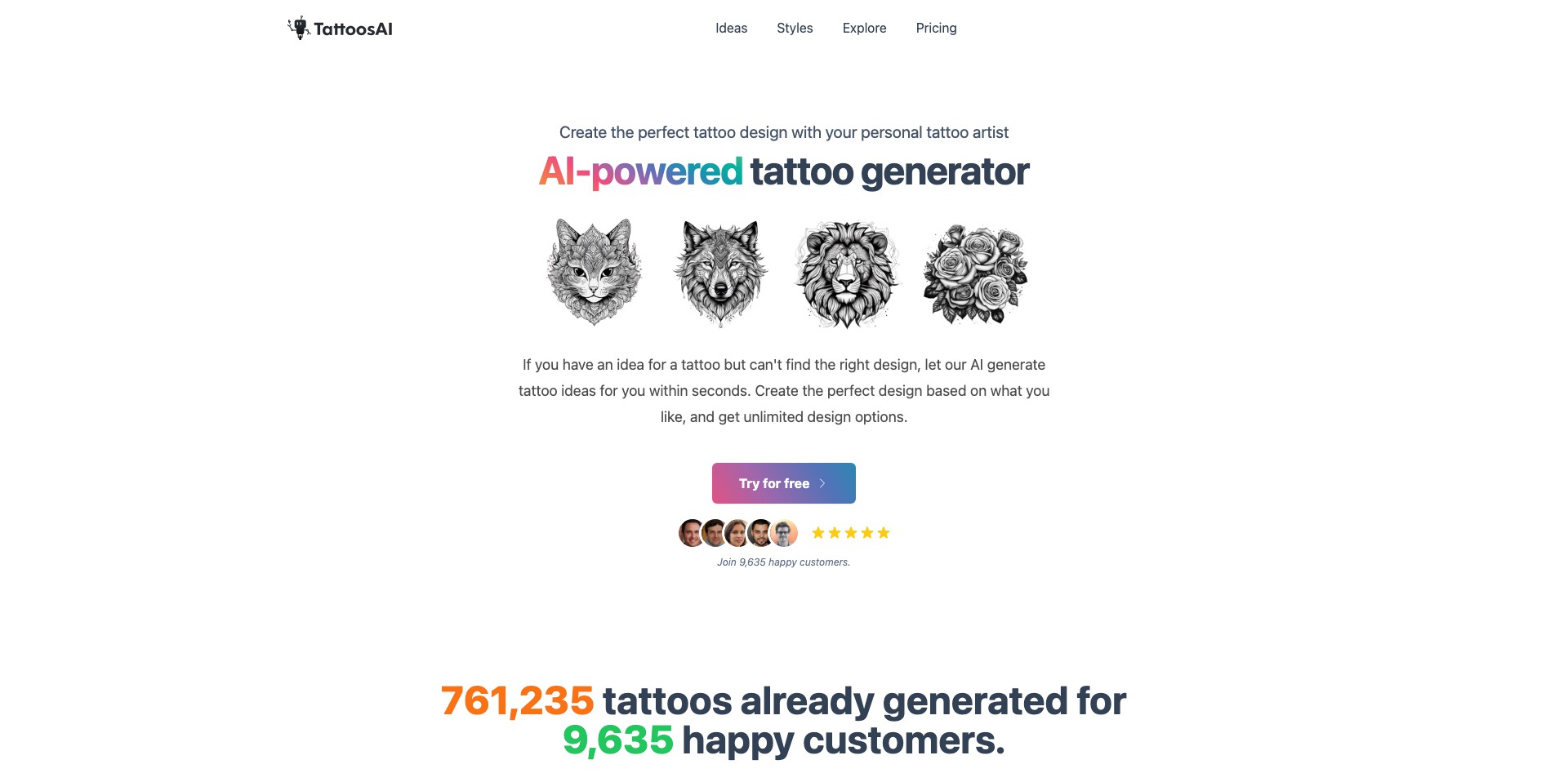 TattoosAI Screenshot