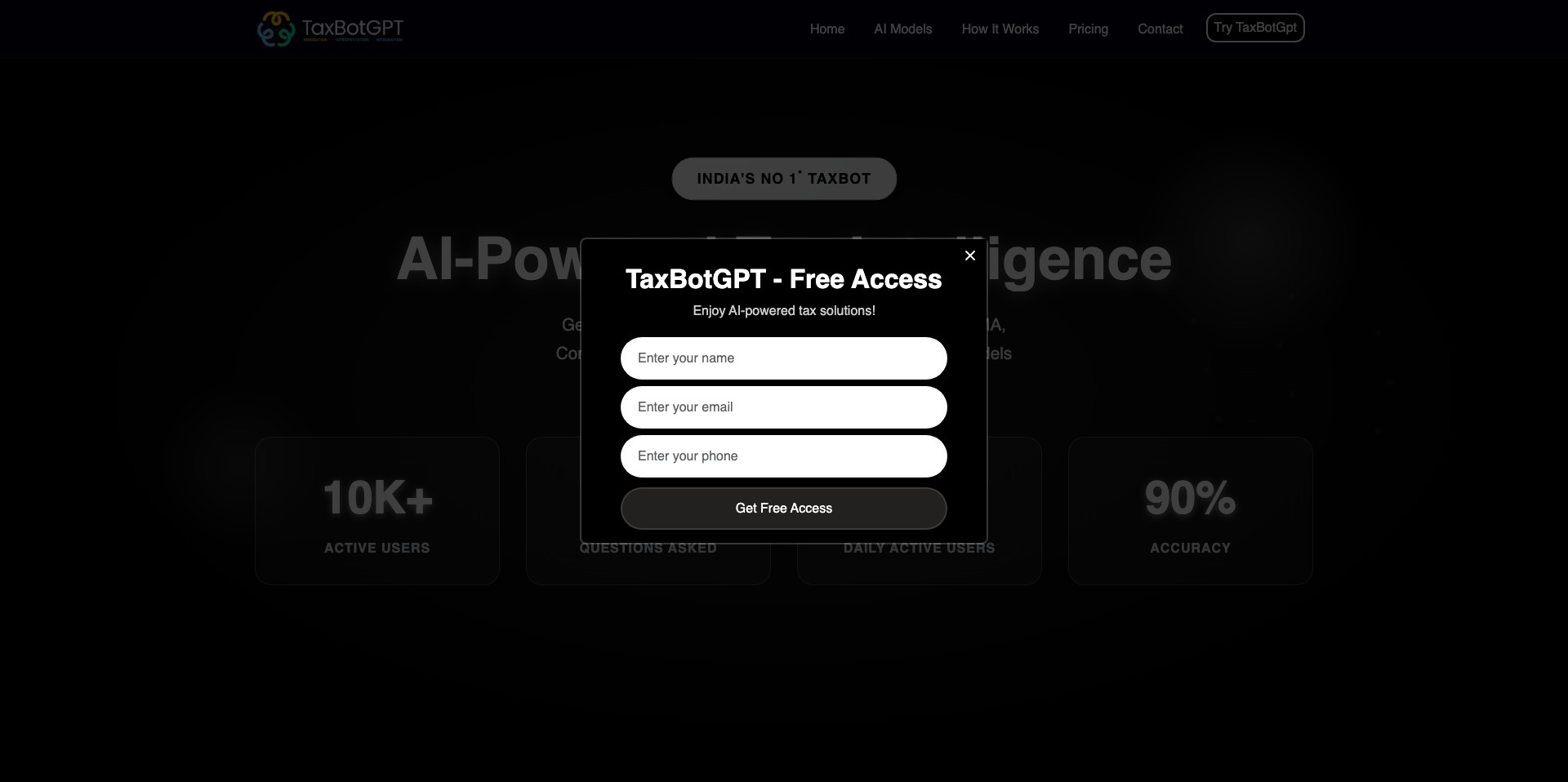 TaxBotGPT Screenshot