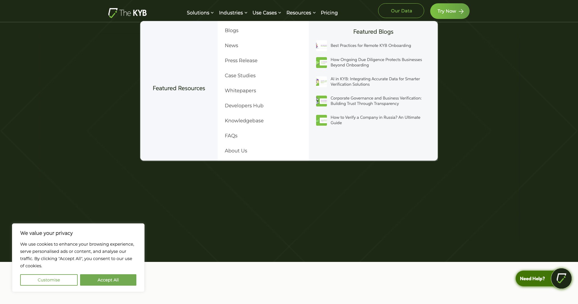 The KYB Screenshot
