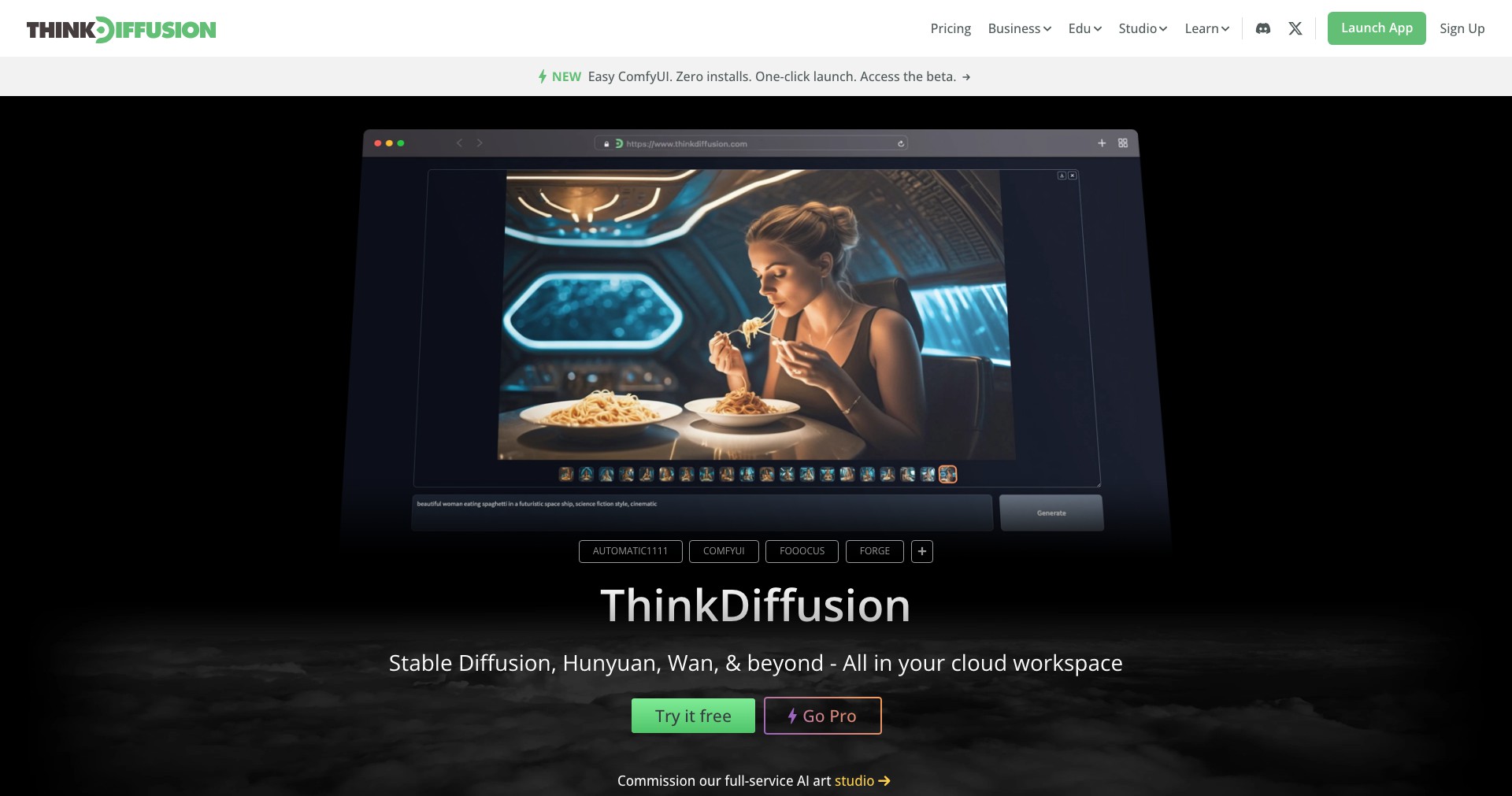 Thinkdiffusion Screenshot