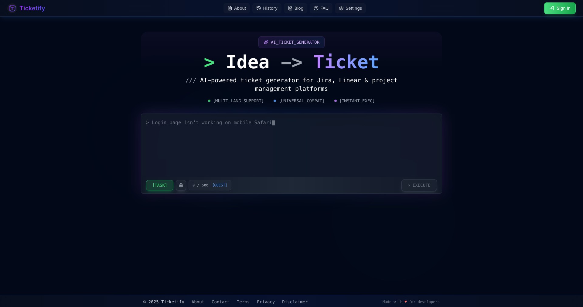 Ticketify Screenshot