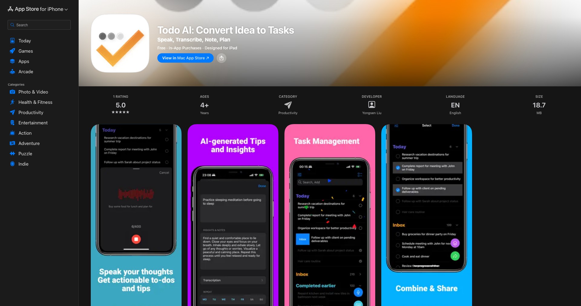 Todo AI Screenshot