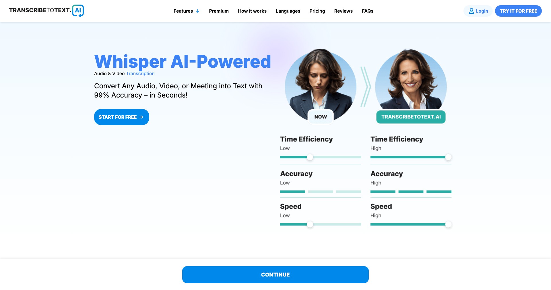 TranscribeToText.AI Screenshot