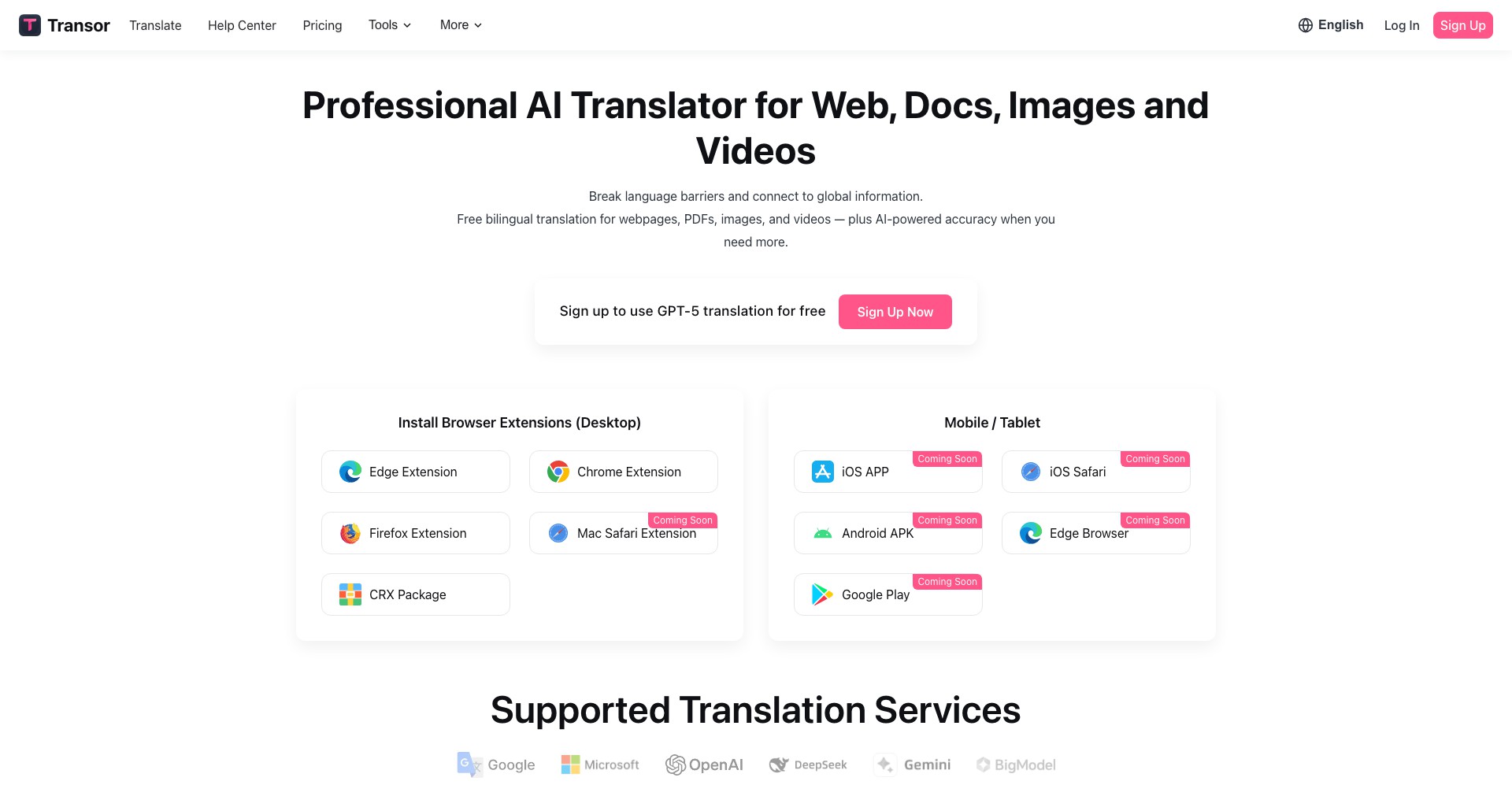 Transor Screenshot