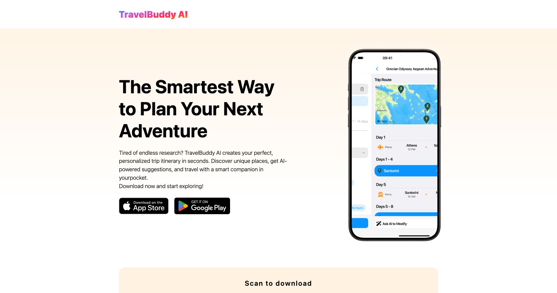 Travel Buddy AI Screenshot