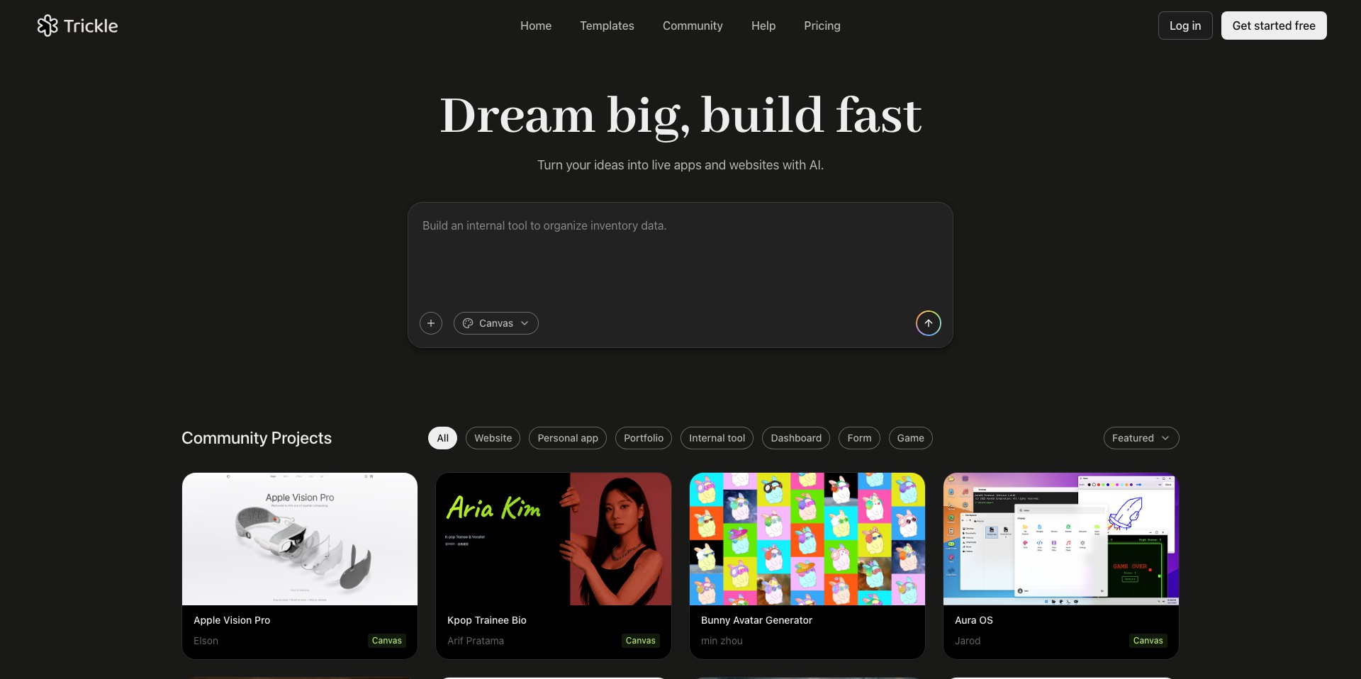 Trickle Magic Canvas v2 Screenshot