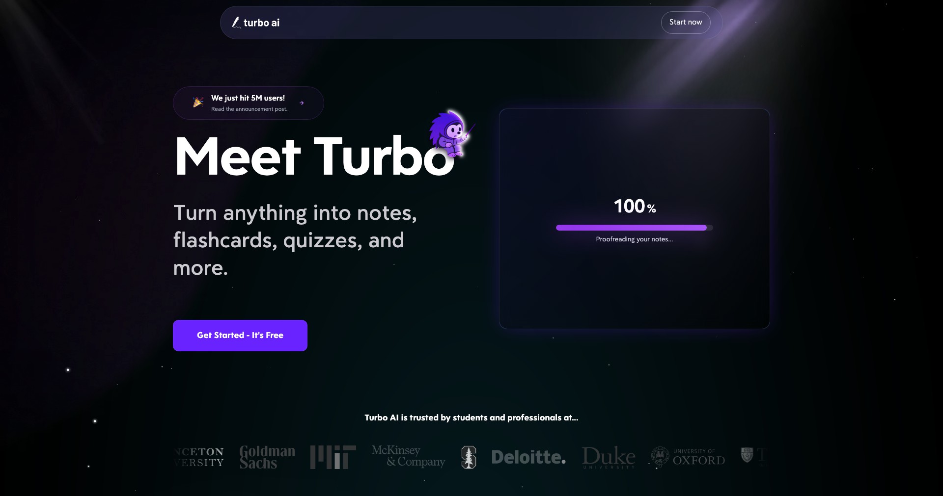 TurboLearn Screenshot