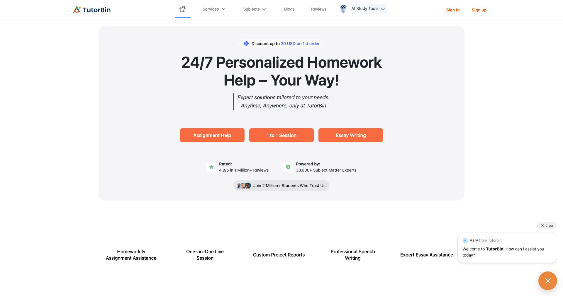 TutorBin Screenshot