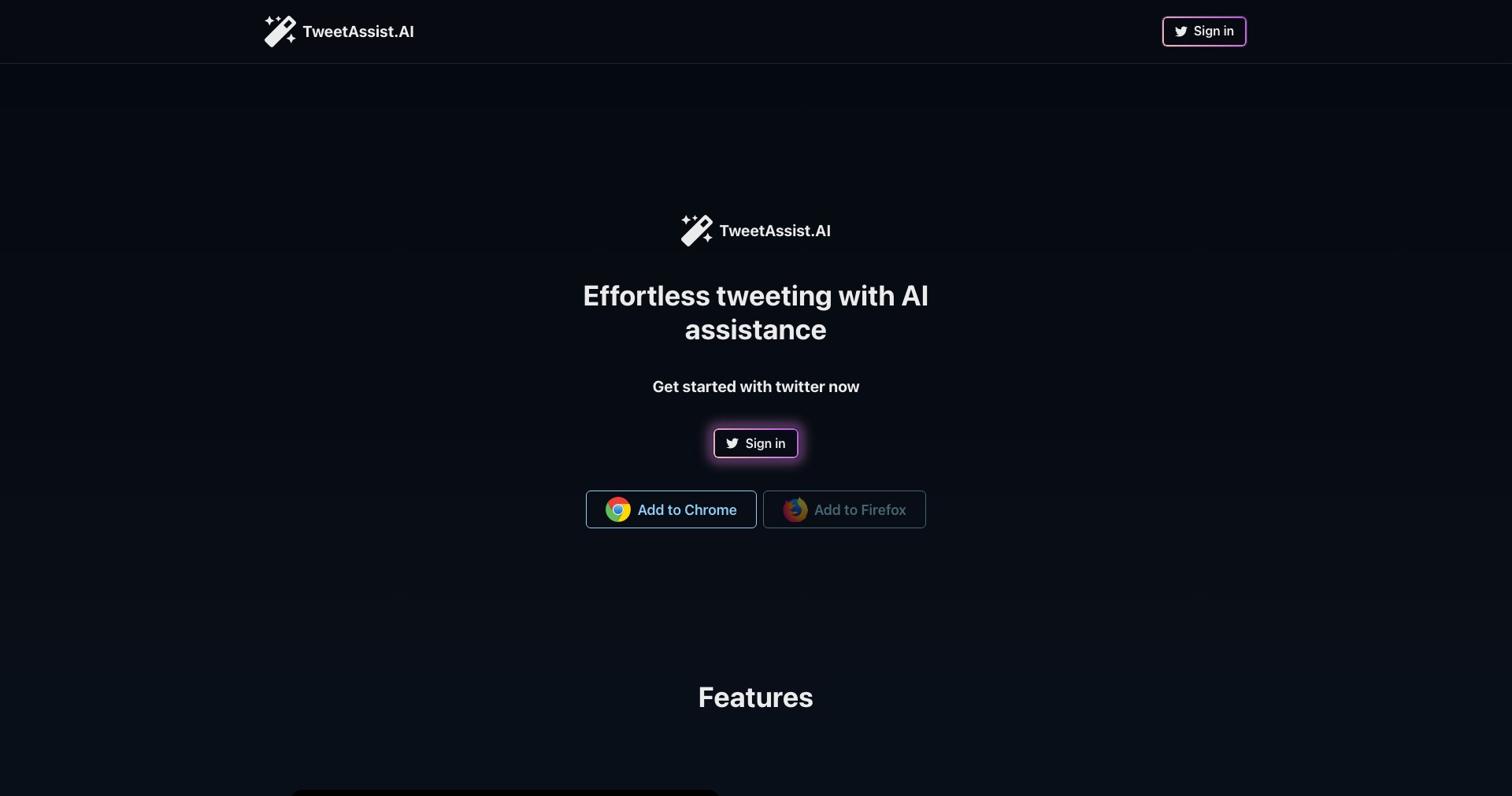 Tweet Assist App Screenshot