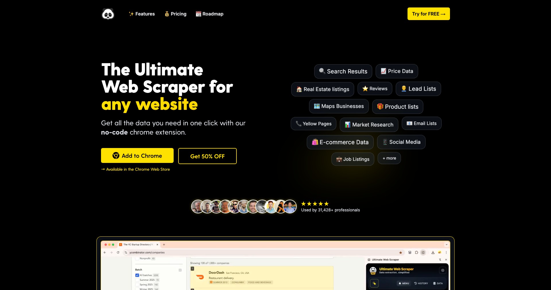 Ultimate Web Scraper Screenshot