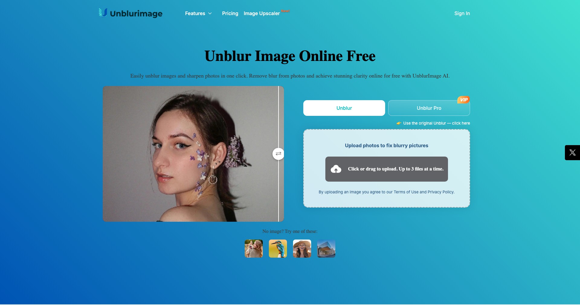 UnblurImage AI Screenshot