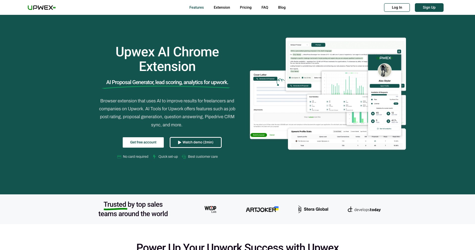 Upwex Screenshot