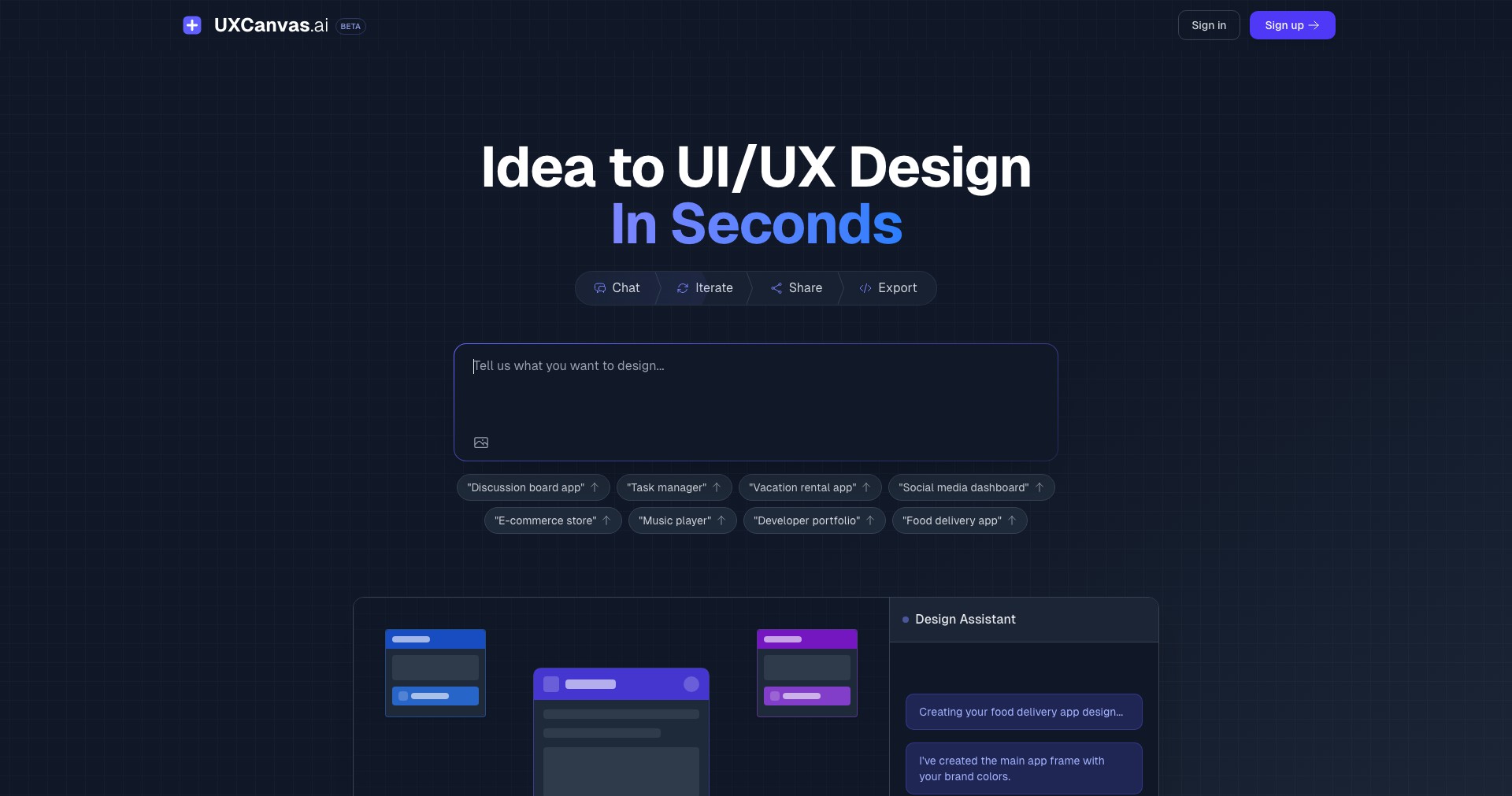 UXCanvas.ai Screenshot