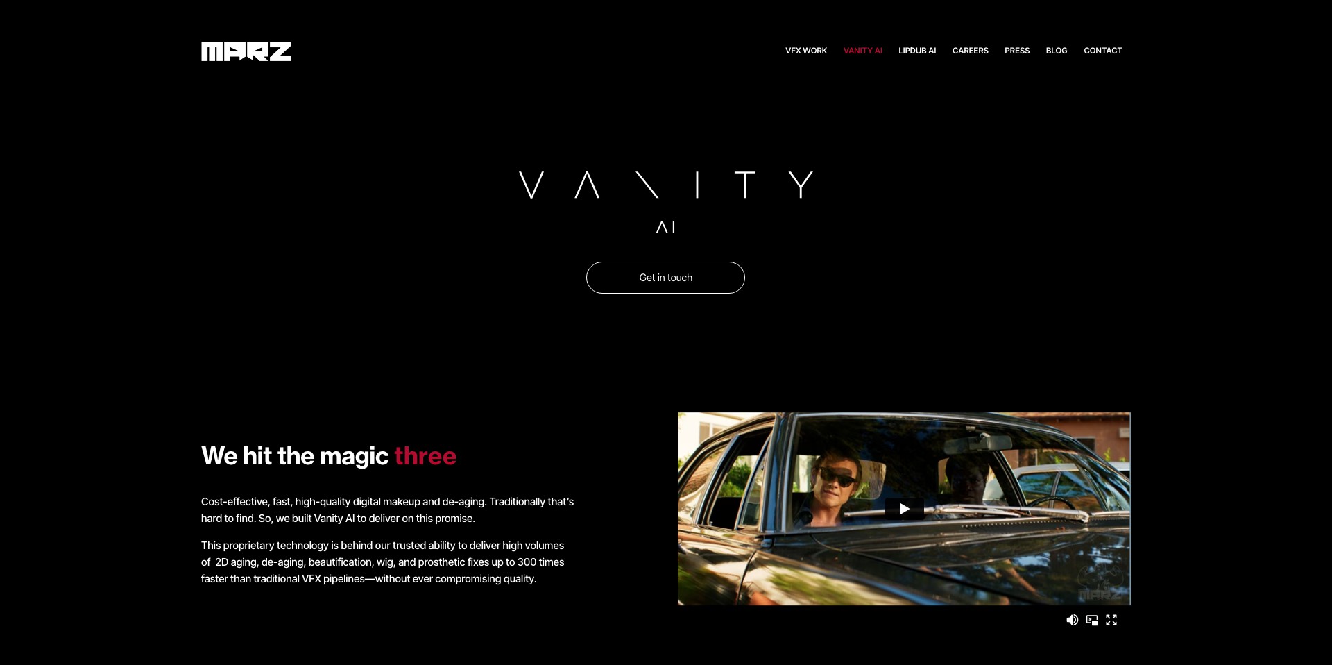 Vanity AI Screenshot