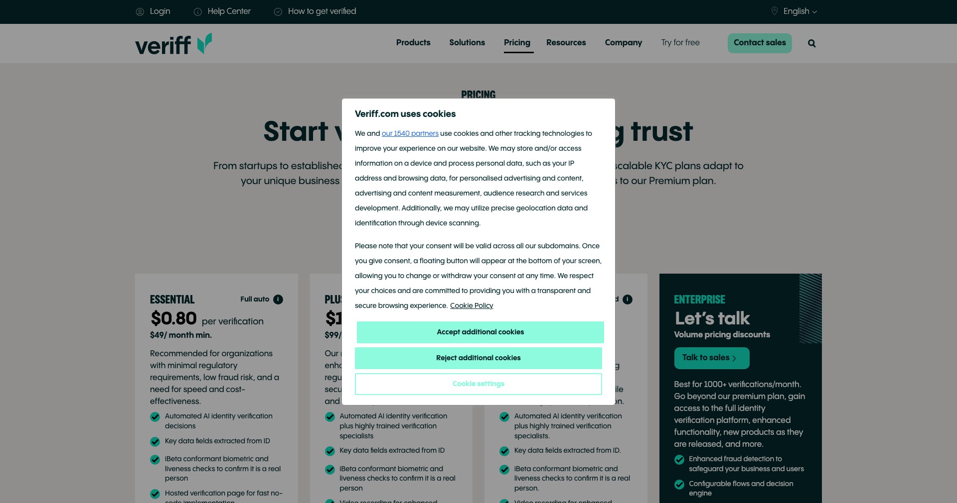 Veriff Screenshot