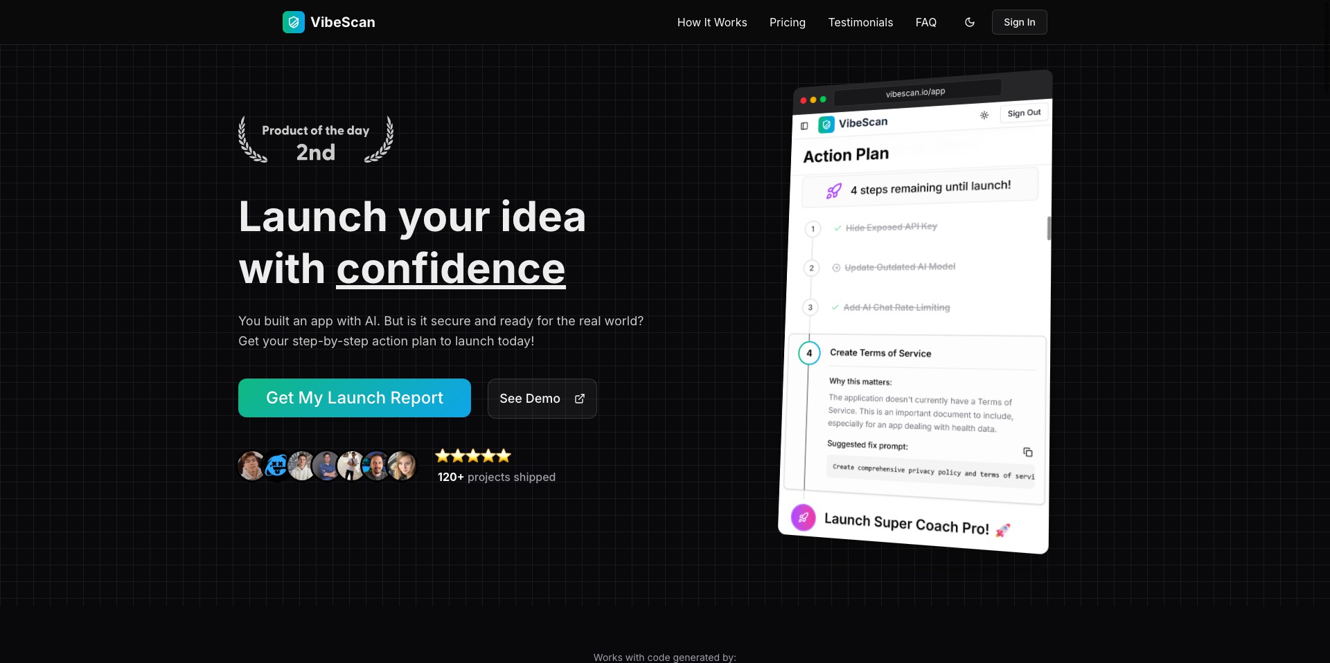 VibeScan Screenshot