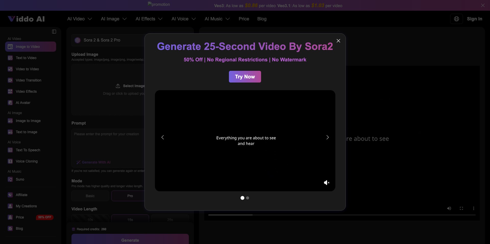 Viddo AI Screenshot