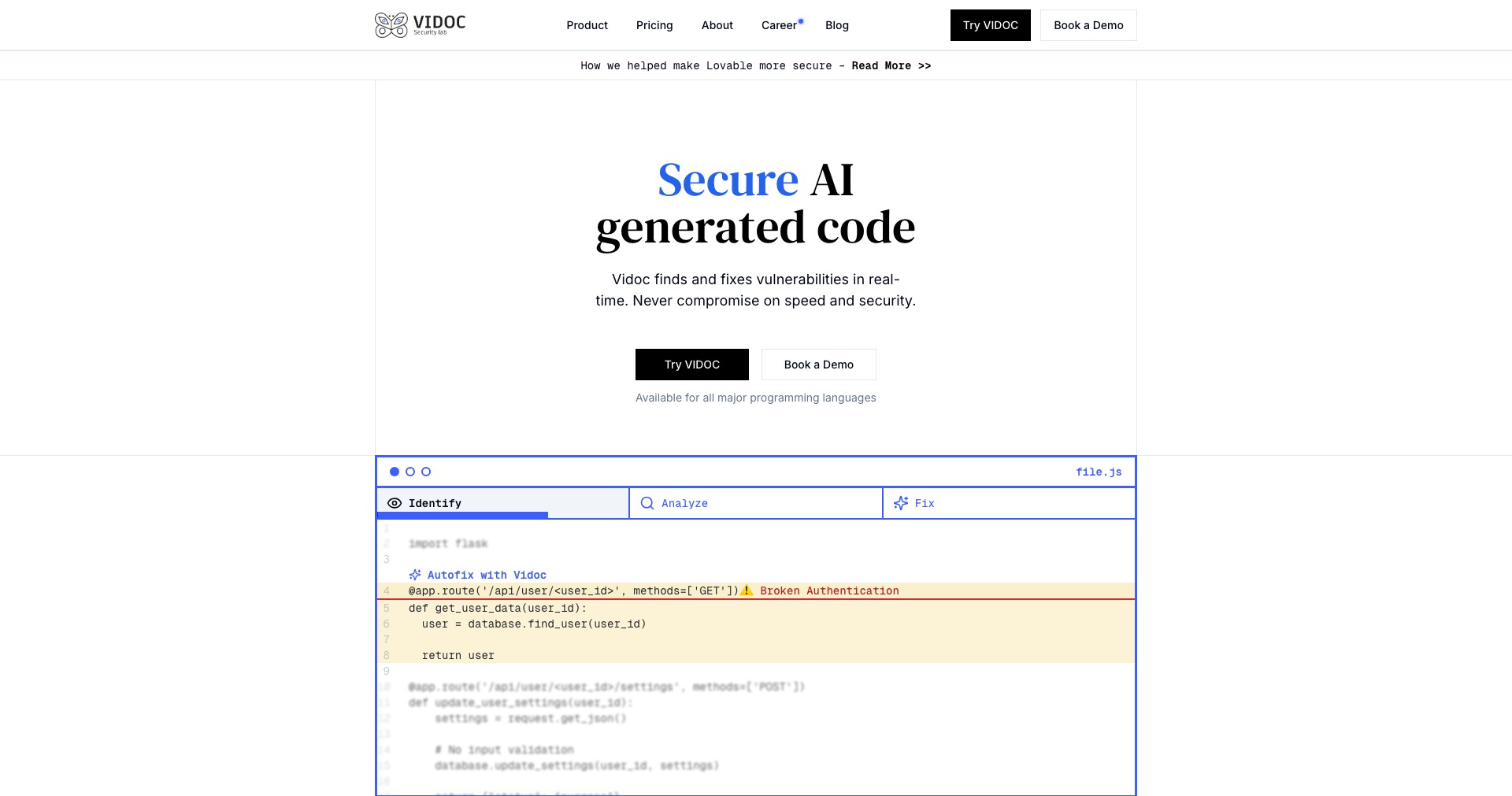 VIDOC Screenshot
