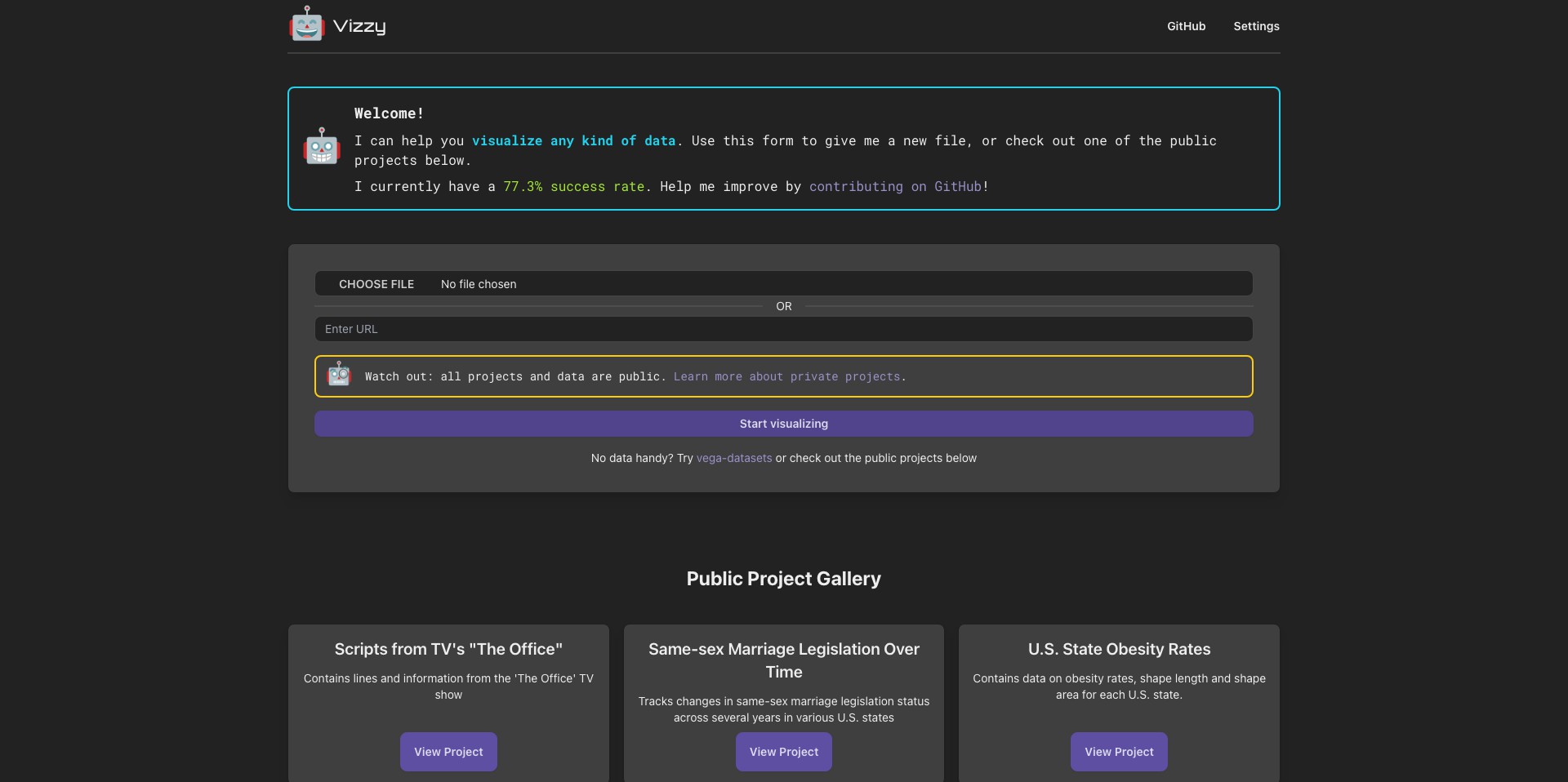 Vizzy Screenshot