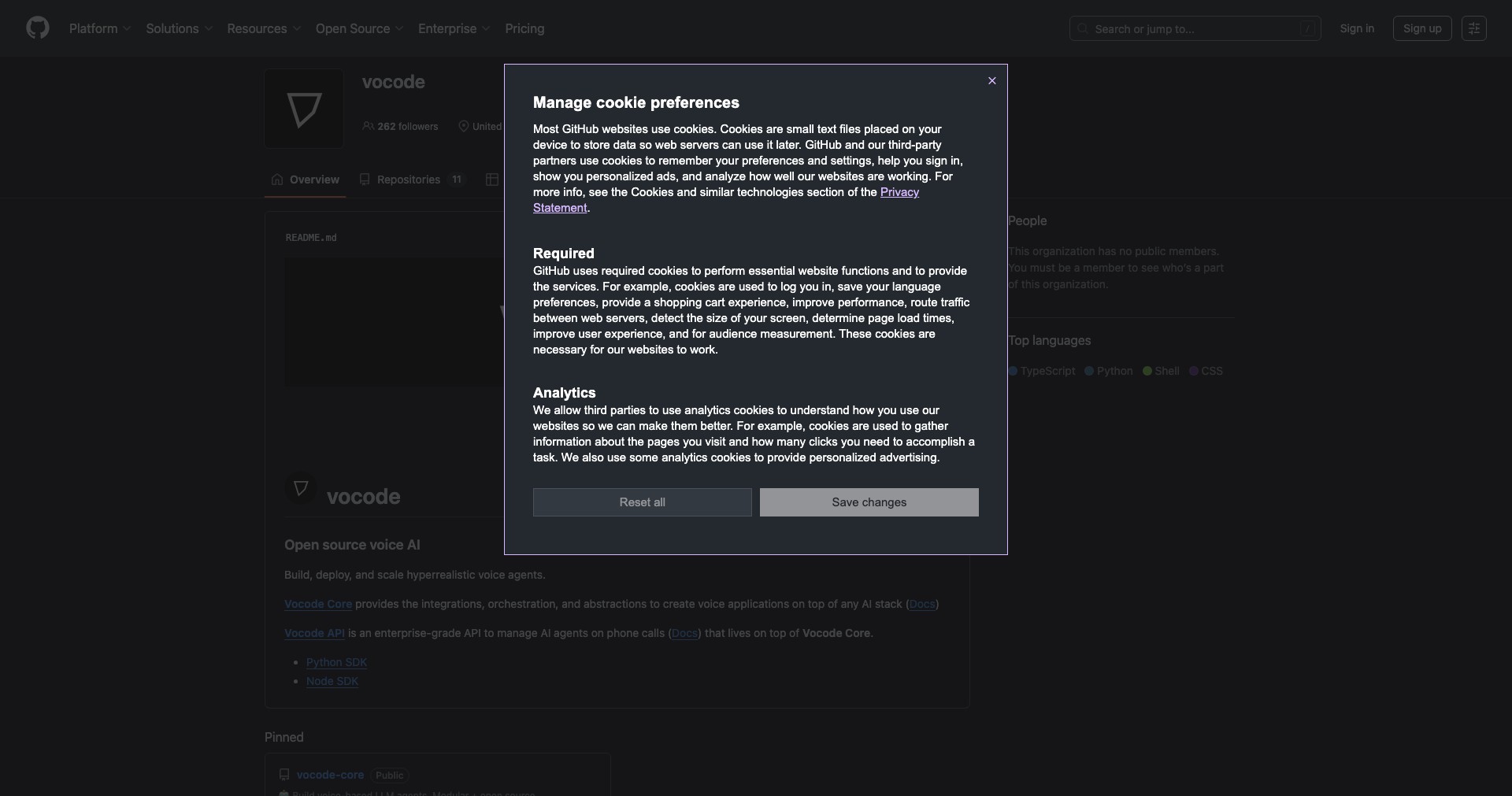 Vocode Screenshot