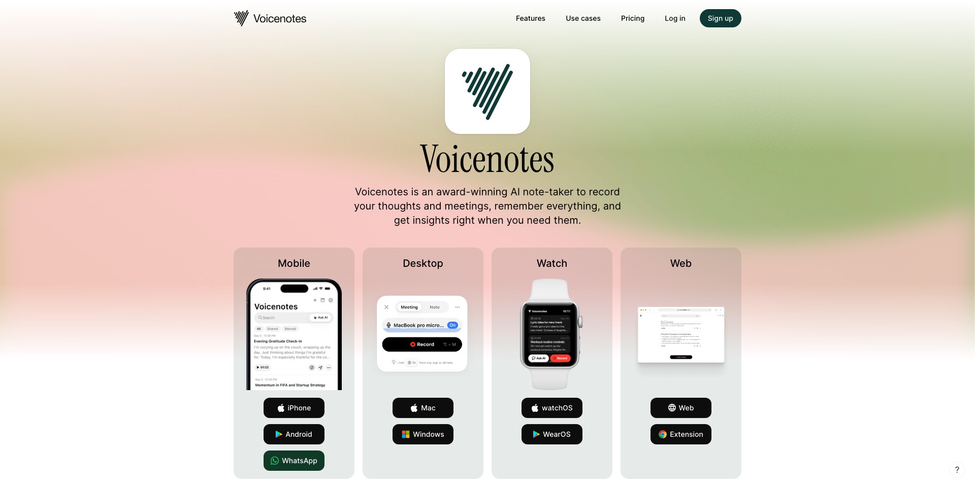 Voicenotes Screenshot