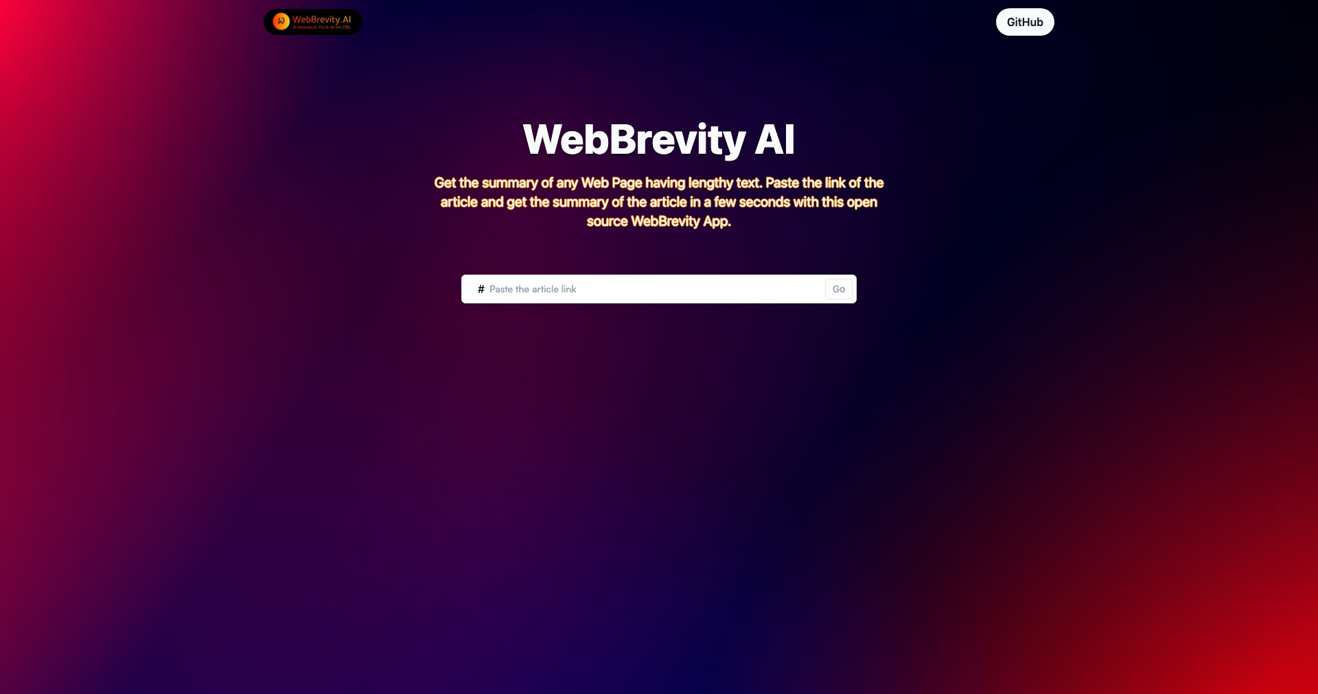 WebBrevity Screenshot