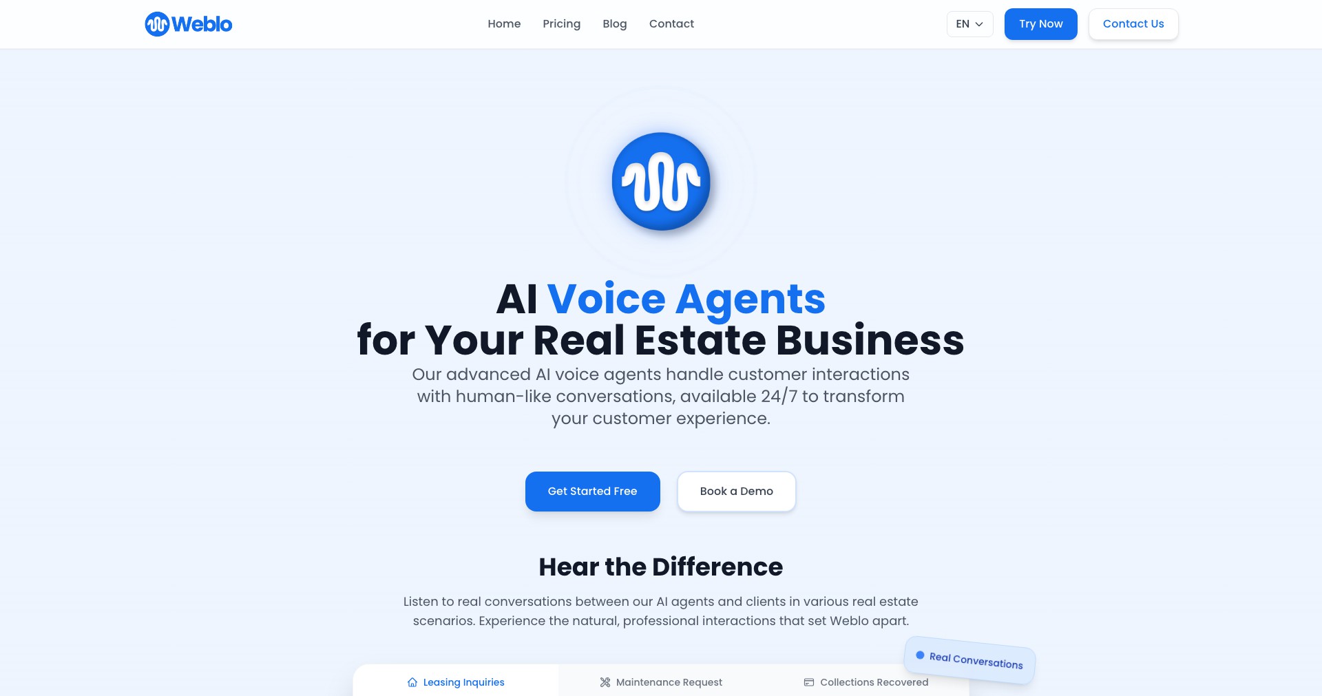Weblo AI Screenshot