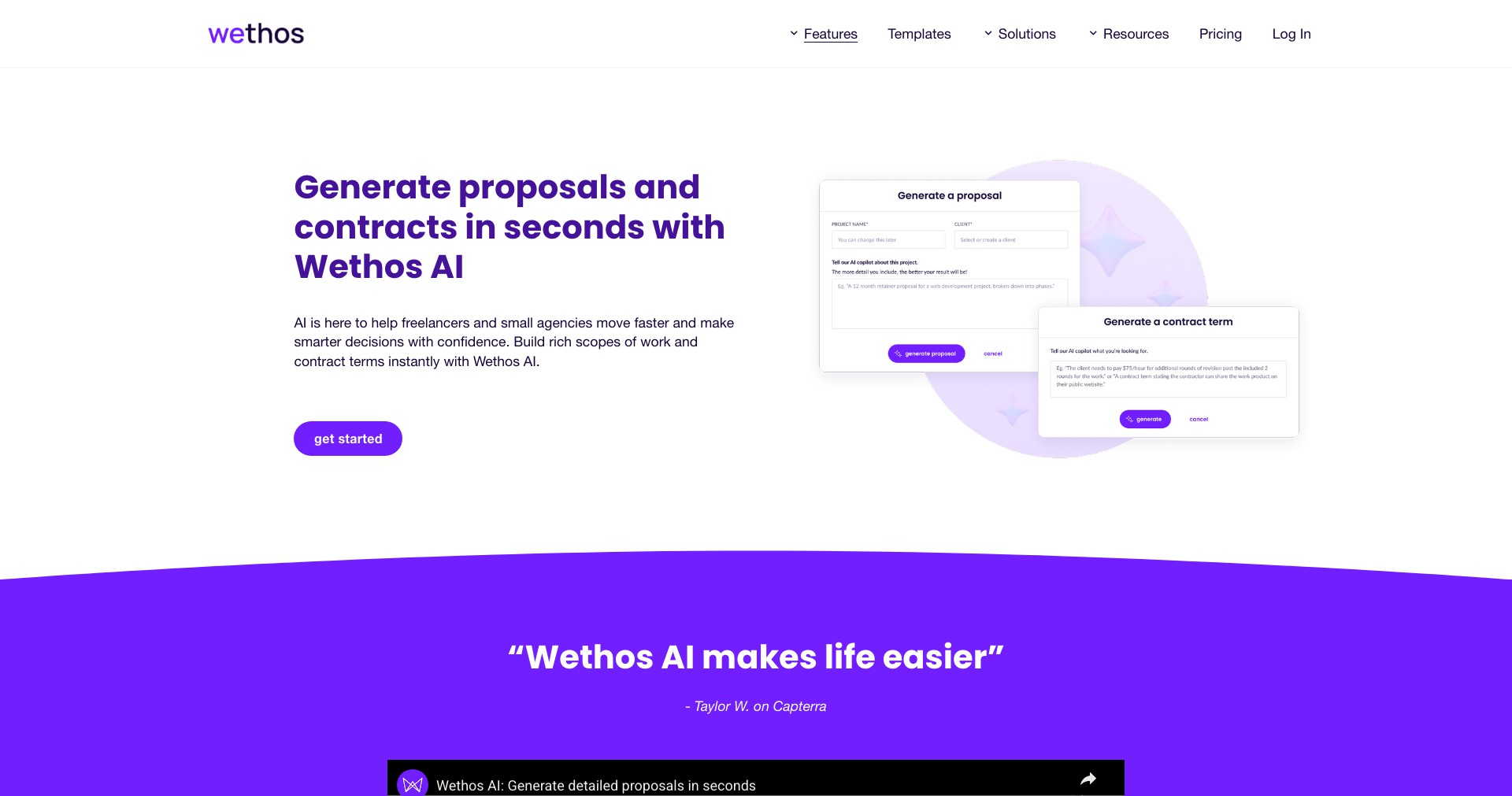 Wethos Proposals Screenshot