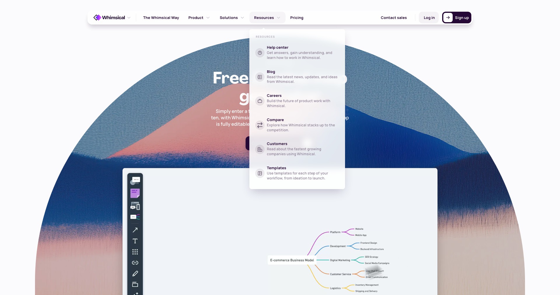 Whimsical Mind Maps Screenshot