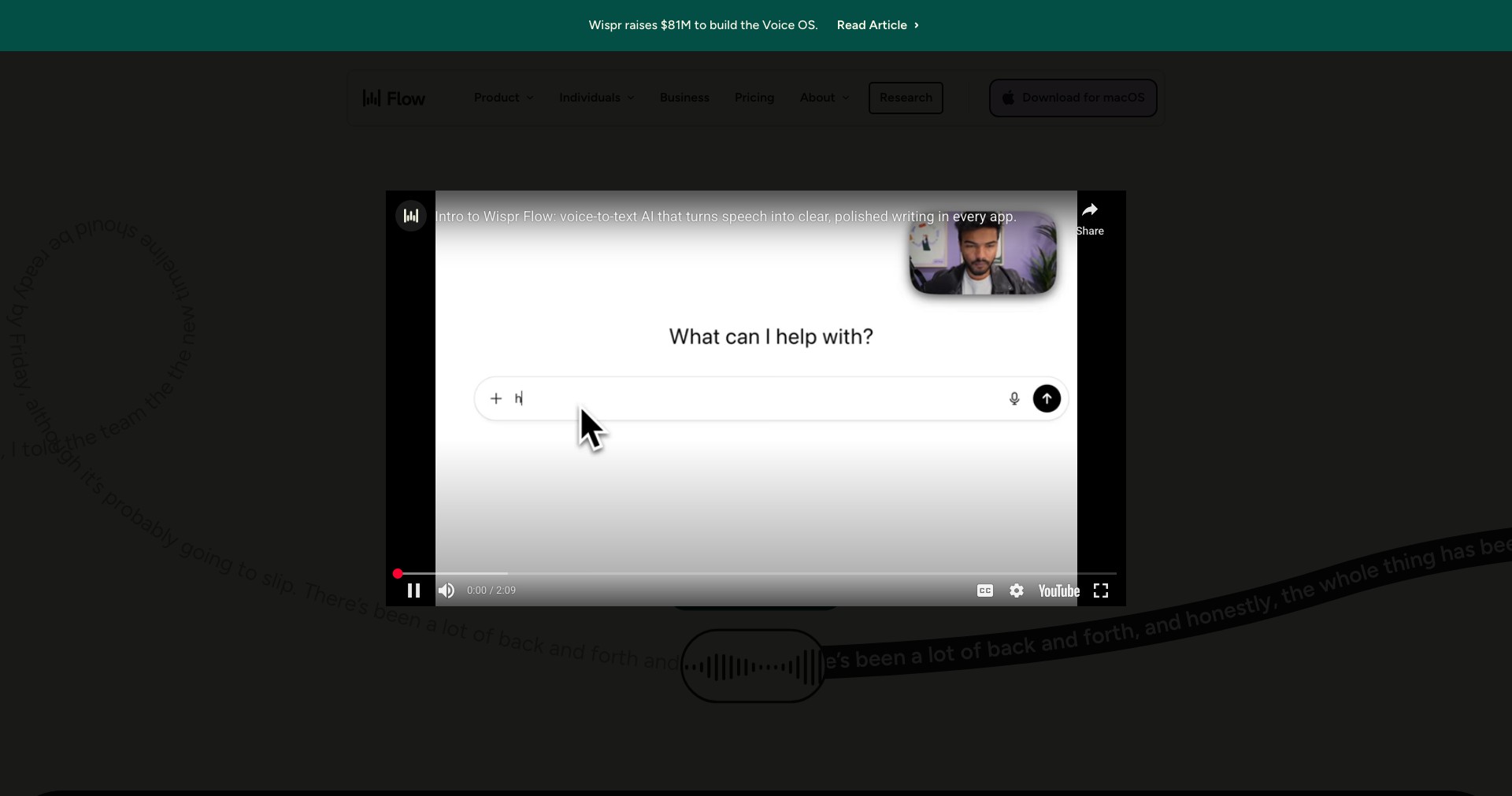 Wispr Flow Screenshot