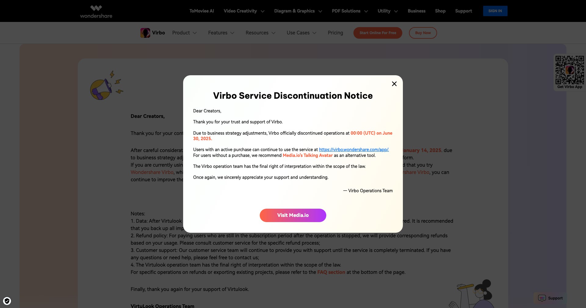 Wondershare VirtuLook Screenshot