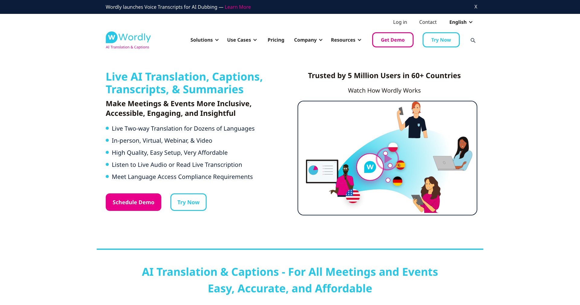 Wordly AI Translation Screenshot