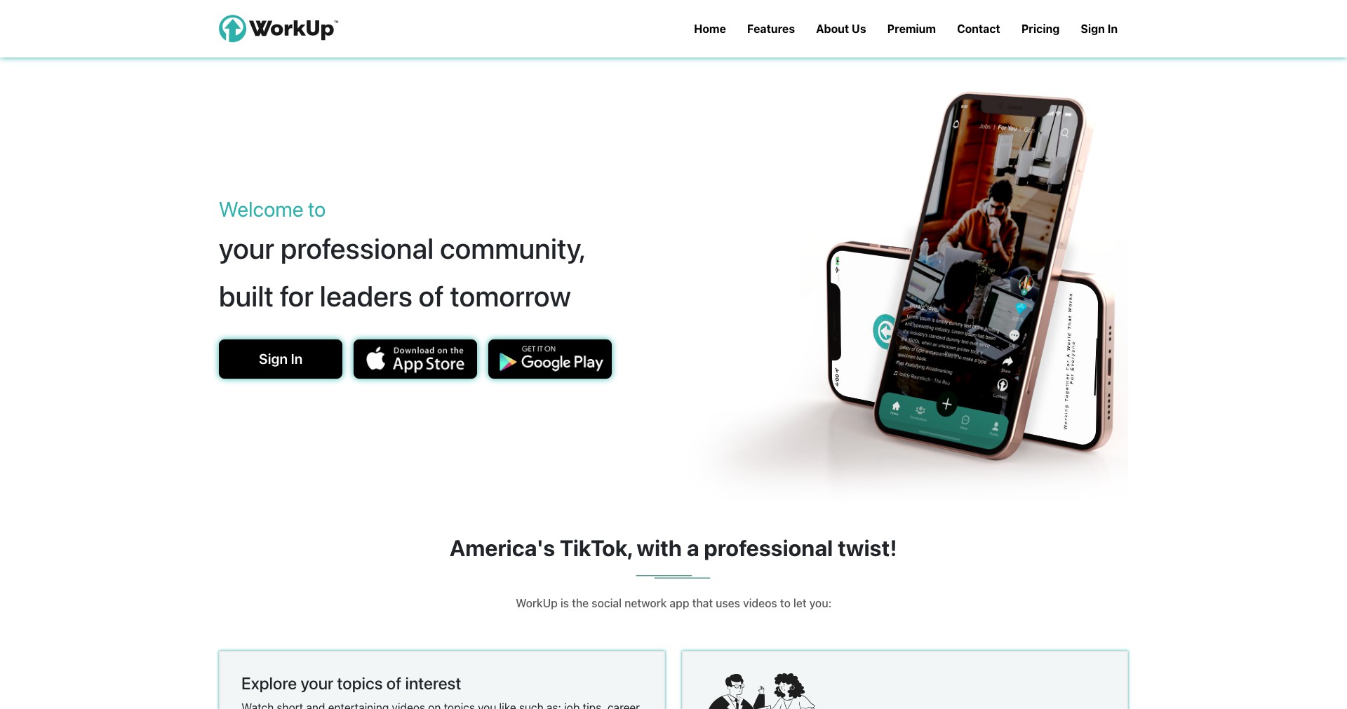WorkUp Screenshot