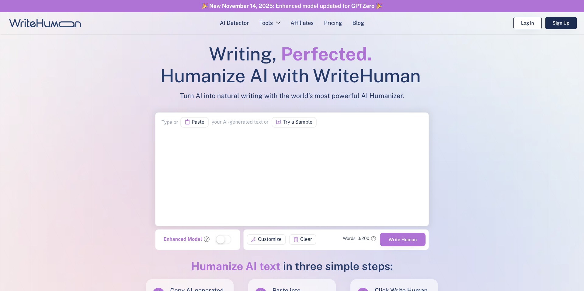 WriteHuman Screenshot