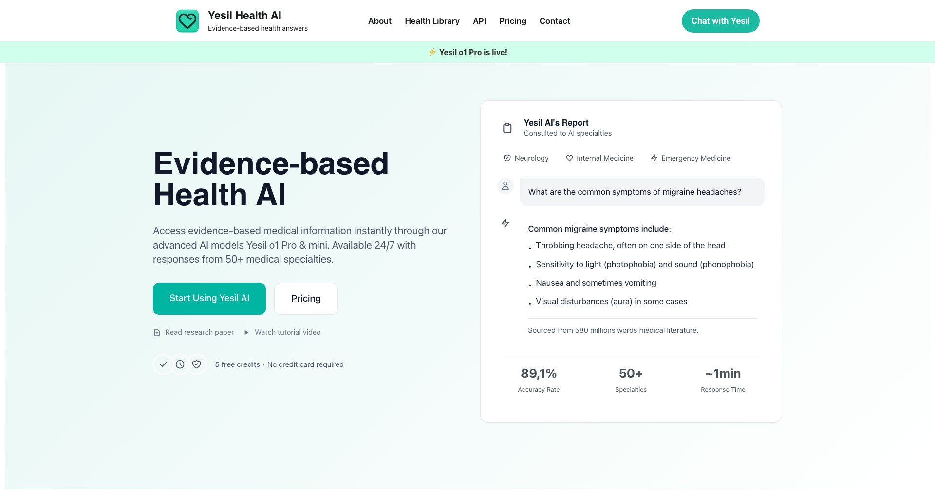 Yesil Health Screenshot